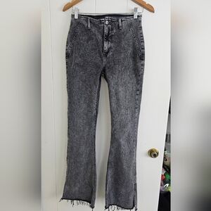 We the free Gray Slim Dlit Flare Jeans Stretchy Size 28